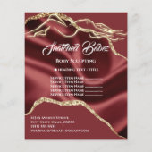 Lijst met prijzen voor lichaamsmassage beeldhouwen flyer (Achterkant)