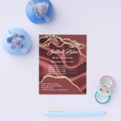 Lijst met prijzen voor lichaamsmassage beeldhouwen flyer (Enkel)