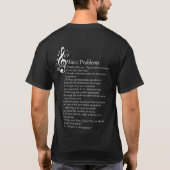 Lijst met problemen bij doorsnijden t-shirt (Achterkant)