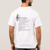Lijst met problemen met markeringsband t-shirt (Achterkant)