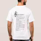 Lijst met problemen met messing t-shirt (Achterkant)