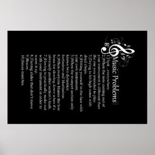 Lijst met remproblemen poster
