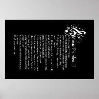 Lijst met remproblemen poster