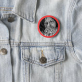 lijst met rode vlekken ronde button 5,7 cm (In situ)