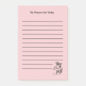 Lijst met roze en roze roze gebeden post-it® notes (Voorkant)