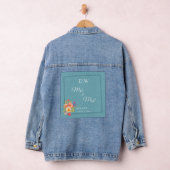 Lijst met Rozen, Trouwstijl op retro blauw Denim Jacket (Hangar)