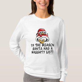Lijst met Santa Naughty T-shirt