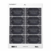 lijst met  schuifblad en bruiloft met karton etiket (Full Sheet)