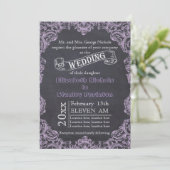 lijst met  schuifblad en bruiloft met karton kaart (Staand voorkant)