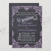 lijst met  schuifblad en bruiloft met karton kaart (Voorkant / Achterkant)