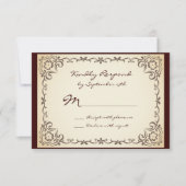 Lijst met schuifwiel op landschap RSVP-kaarten RSVP Kaartje (Voorkant)