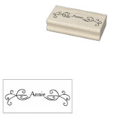 Lijst met scroller Kunststempel Rubberstempel (Gestempeld)