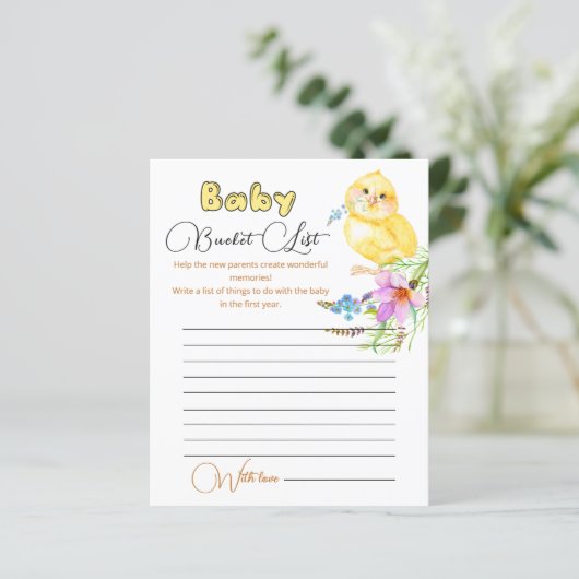 Lijst met selecte Baby showers (Staand voorkant)