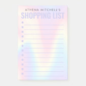 Lijst met selectietoeslagen voor zachte pastelrege post-it® notes (Voorkant)