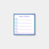 Lijst met taken voor docenten post-it® notes (Voorkant)