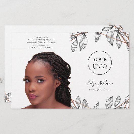 lijst met twee poten brochure (Voorkant / Achterkant)