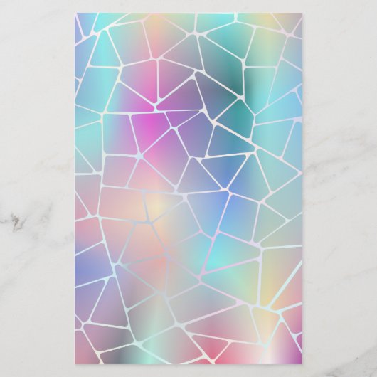 lijst met veeleisende holografische schoolbenodigd (Achterkant)