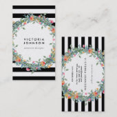 Lijst met vleugelvleugelslag visitekaartje (Voorkant / Achterkant)