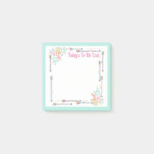 Lijst met  Waterverven Post-it® Notes (Voorkant)