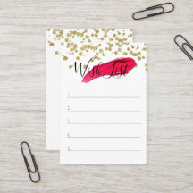 Lijst met wensen voor klanten - Lipsense