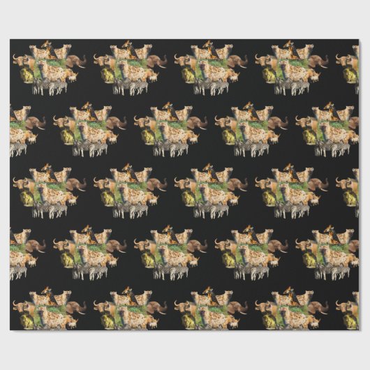 Lijst met wildklemmen van gepolijst hyena-waterspr cadeaupapier (Vlak)