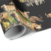 Lijst met wildklemmen van gepolijst hyena-waterspr cadeaupapier (Rol Hoek)