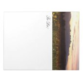 Lijst met zonsondergang van tekst notitieblok (Voorkant)