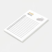 LIJST MET ZORGCONTROLE POST-IT® NOTES (Schuin)