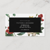 Lijst met zwarte flesbloem visitekaartje (Achterkant)