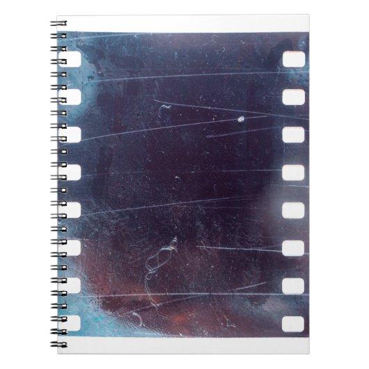 lijst met zwarte krassen, 35 mm, emulsiestructuur notitieboek (Voorkant)