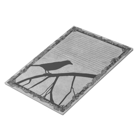  Lijst met zwarte rok, bovenaan gelinkt op  grijs Notitieblok (Schuin)