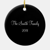 Lijst met zwarte vlinder keramisch ornament (Achterkant)