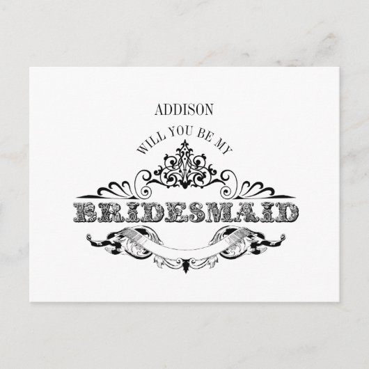  Lijst Mijn Bridesmaïde Kaart (Voorkant)