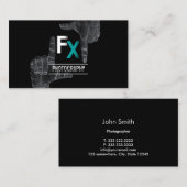 Lijst monogram kool Fotografie Visitekaartje (Voorkant / Achterkant)