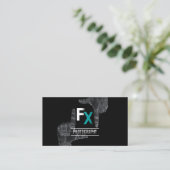 Lijst monogram kool Fotografie Visitekaartje (Staand voorkant)