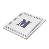 Lijst Monogramed White Tegel Tegeltje (Zijkant)