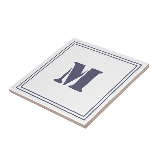 Lijst Monogramed White Tegel Tegeltje (Zijkant)