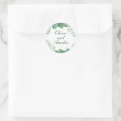 Lijst Natuur Groene Bloemen Bruiloft Sticker (Tas)
