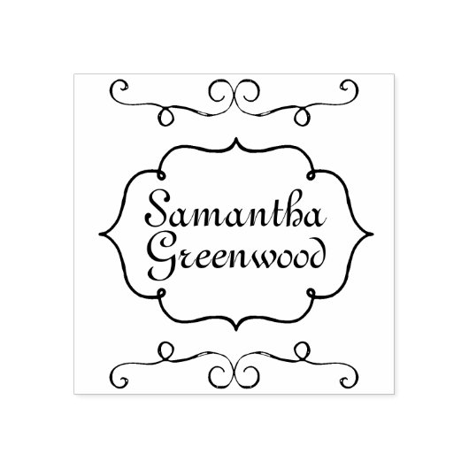 Lijst, Objecten zwart-wit + uw ideeën Rubberstempel (Afrduk)