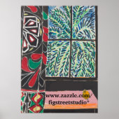 Lijst onder Venster, na Matisse Poster (Voorkant)