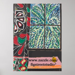 Lijst onder Venster, na Matisse Poster