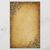 Lijst op Dark Perchment Grunge Briefpapier (Voorkant)