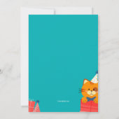 Lijst op geboortedag Kat Foto Kaart (Achterkant)