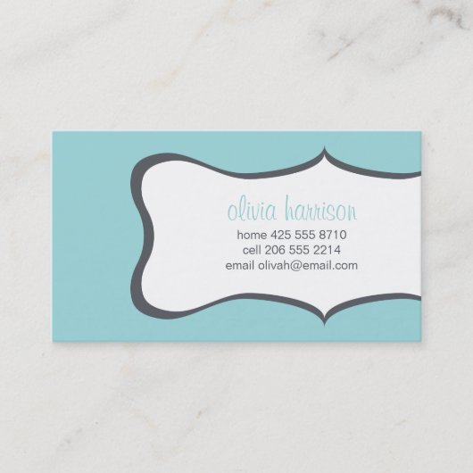 lijst-oproepkaart contactkaartje (Voorkant)