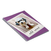 Lijst - Paars met aangepaste foto's Notitieboek (Rechterzijde)
