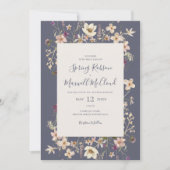 Lijst Paarse Casual lenteverbinding Kaart (Voorkant)