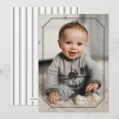 Lijst paasfotokaart - zwart Save The Date (Voorkant / Achterkant)