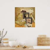  Lijst  papier voor foto's Poster (Keuken)