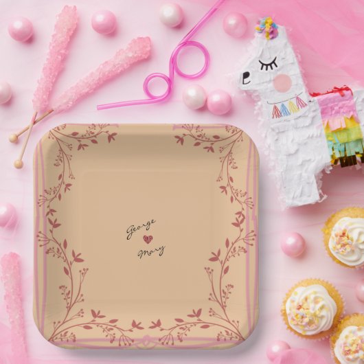 Lijst Papieren Bordje (Feest)