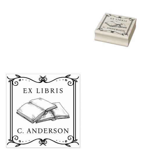 Lijst Persoonlijke Bibliotheek Ex Libris Boekpagi Rubberstempel (Gestempeld)